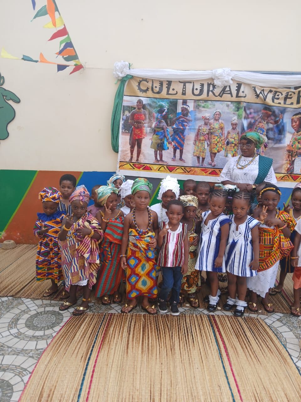 Pupils celebrating Cultural Week in traditional attire