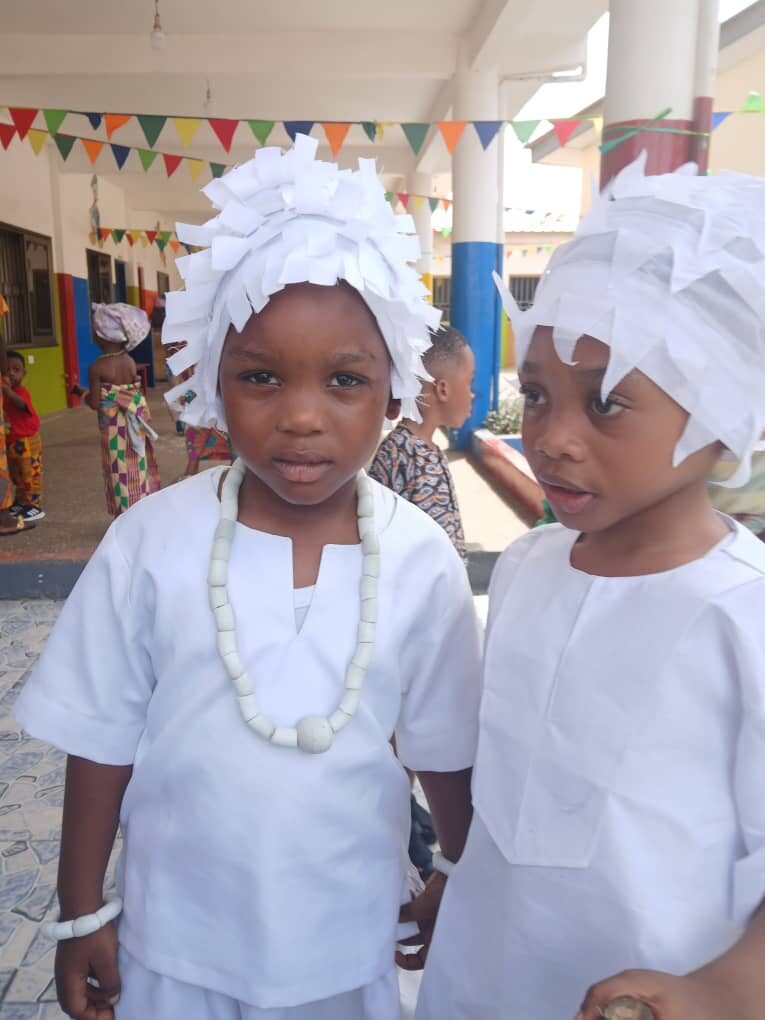 Traditional Day — Dressed in white for a special occasion